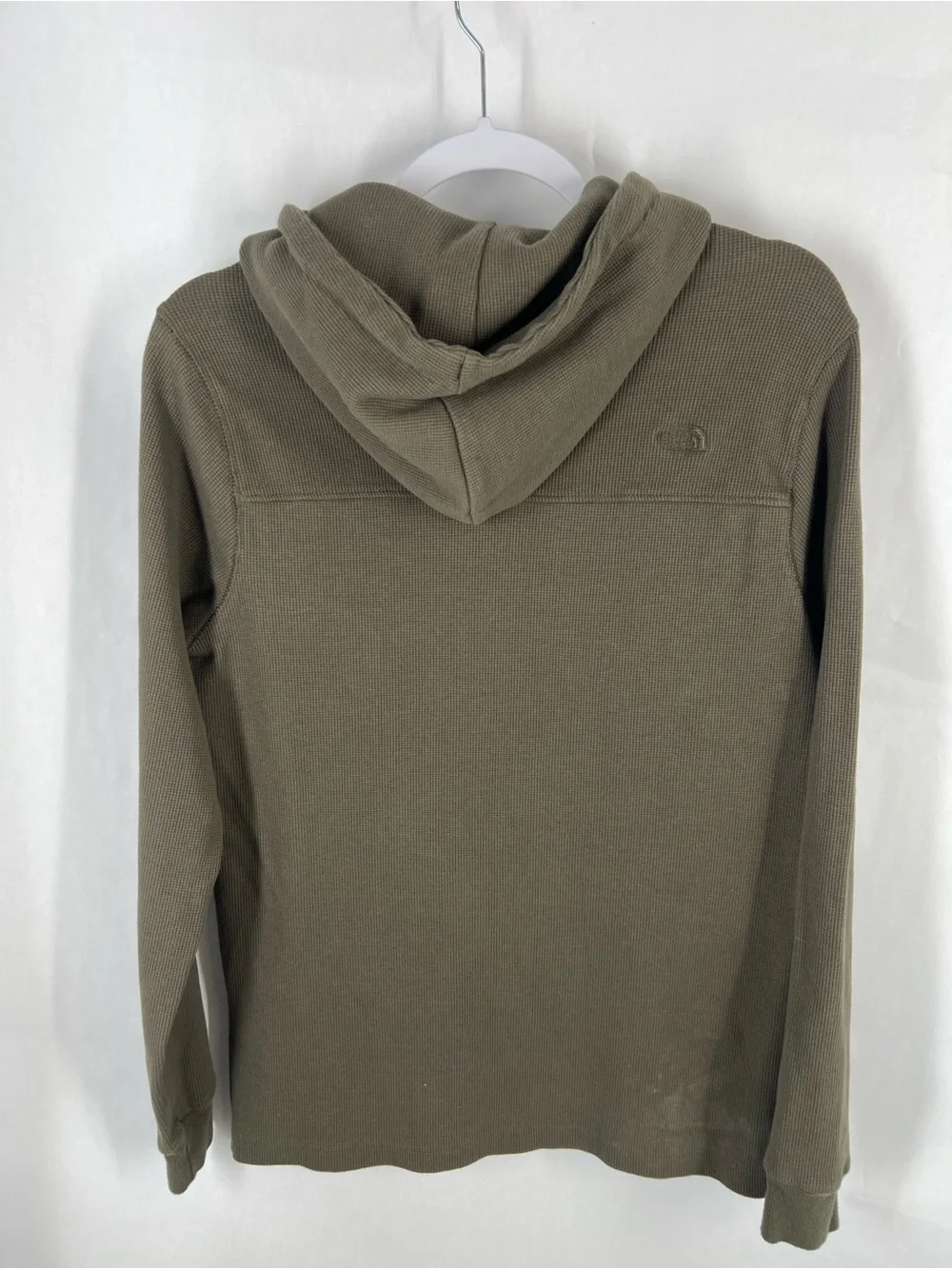 The North Face Men’s Waffle Hoodie Thyme Green Medium A7WS8